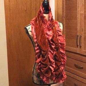 Copper Velvety Scarf